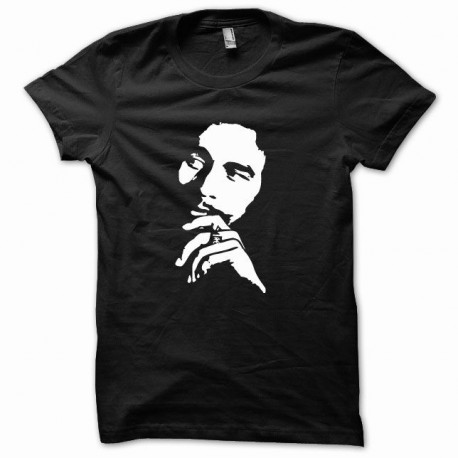 Tee shirt Bob Marley white / black