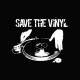 Tee shirt Save the Vinyl slim fit blanc/noir