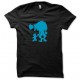 Shirt Monster baby blue / black