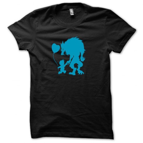 Tee shirt Monster baby bleu/noir