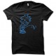 Tee shirt pipi baby bleu/noir