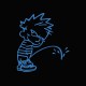 Pee baby t-shirt blue / black