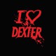 Shirt love DEXTER red / black