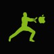 Tee shirt Street fighters apple vert/noir