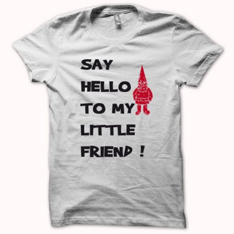 Tee shirt Project X say hello to my little friend blanc