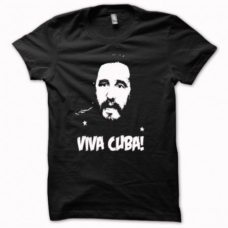 camiseta blanca CHE Guevara / ajuste delgado negro