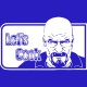 Tee shirt Breaking bad Heisenberg let's cook blanc/bleu