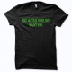 Camisa verde de la matriz / negro