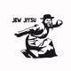 Tee Shirt Jew Jitsu karate black / white