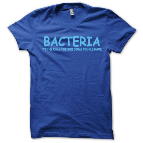 Bacterias de la camisa azul royal microbios