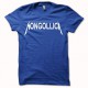 Tee shirt Mongollica parodie metallica bleu royal