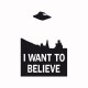 Camisa X-files Quiero creer negro / blanco