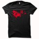 Engranajes de la camisa roja de guerra / negro