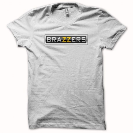 Tee shirt sexe Brazzers porno blanc