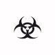 Tee shirt Biohazard noir/blanc