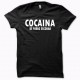 Tee shirt Cocaina de pablo escobar noir