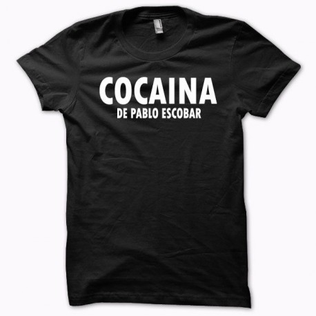 Camisa Cocaína negro Pablo Escobar