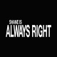 Tee shirt The Walking Dead Shane always right blanc/noir