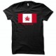 Flag shirt canada cannabis canaweed green / black