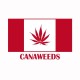 Camisa de la bandera de Canadá cannabis canaweed blanco