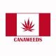Tee shirt drapeau canada cannabis canaweed blanc