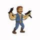 Shirt parody Homer Simpson Chuck norris white