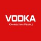Tee shirt Vodka Connecting People blanc/rouge
