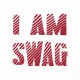 Tee shirt I am swag rouge/blanc