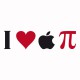 Own I love apple Pi Black / White