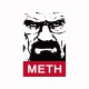 Camiseta Comunicar malas Heisenberg METH negro / blanco