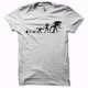 Tee shirt Alien xénomorphe Evolution noir/blanc