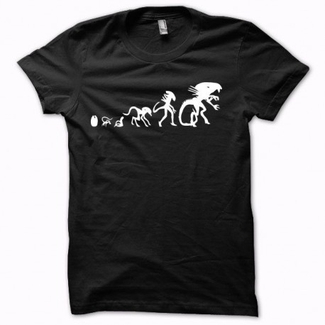 Tee shirt Alien xénomorphe Evolution noir/blanc