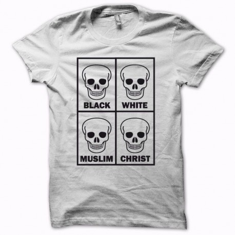 Shirt Anti Racism white all equal