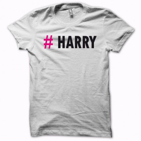 One black t-shirt harry management / white