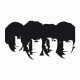 Shirt artwork beatles Black / White