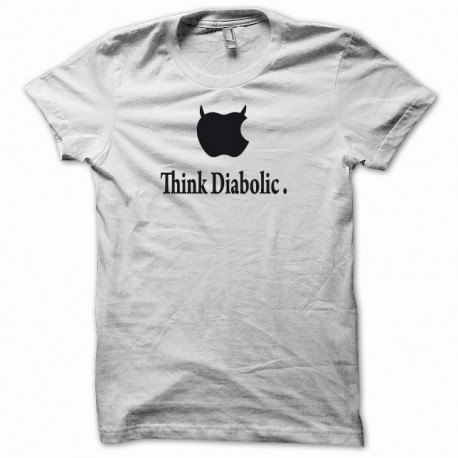 Tee shirt  Apple think diabolic noir/blanc