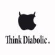 Tee shirt  Apple think diabolic noir/blanc