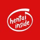 Camiseta Hentai Inside blanco / rojo