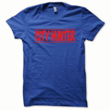 Tee shirt City Hunter rouge/bleu royal