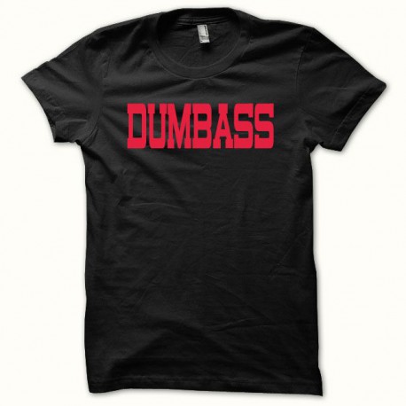 Tee shirt DUMBASS rouge/noir