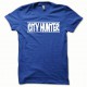 Tee shirt City Hunter blanc/bleu royal