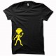 Tee shirt alien dj roswell jaune/noir