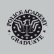 camiseta police academy academia de policía gris