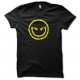 Tee shirt smiley acid core démoniaque jaune/noir
