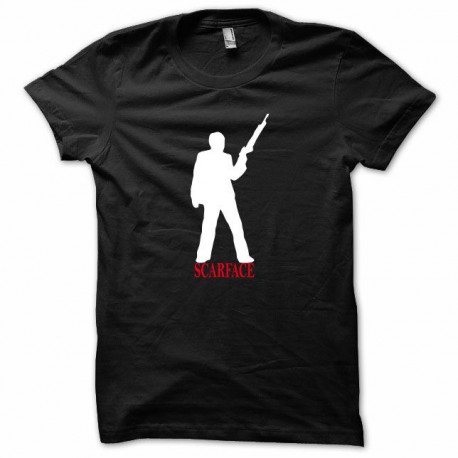Tee shirt scarface al paccino blanc/noir