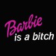 Camiseta Barbie es una perra de color púrpura / negro