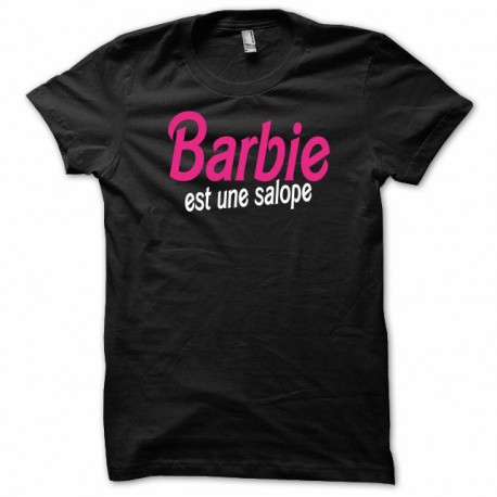 Camiseta Barbie es una perra de color púrpura / negro