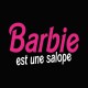 Tee shirt Barbie est une salope violet/noir