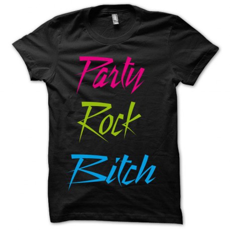 Shirt LMFAO Party Rock Black Bitch