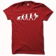 Tee shirt boxe thaïe  muay-thai evolution blanc/rouge